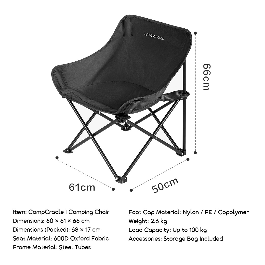 oraimo camping chair CampCradle OOS-002 Camping has never been this simple-9