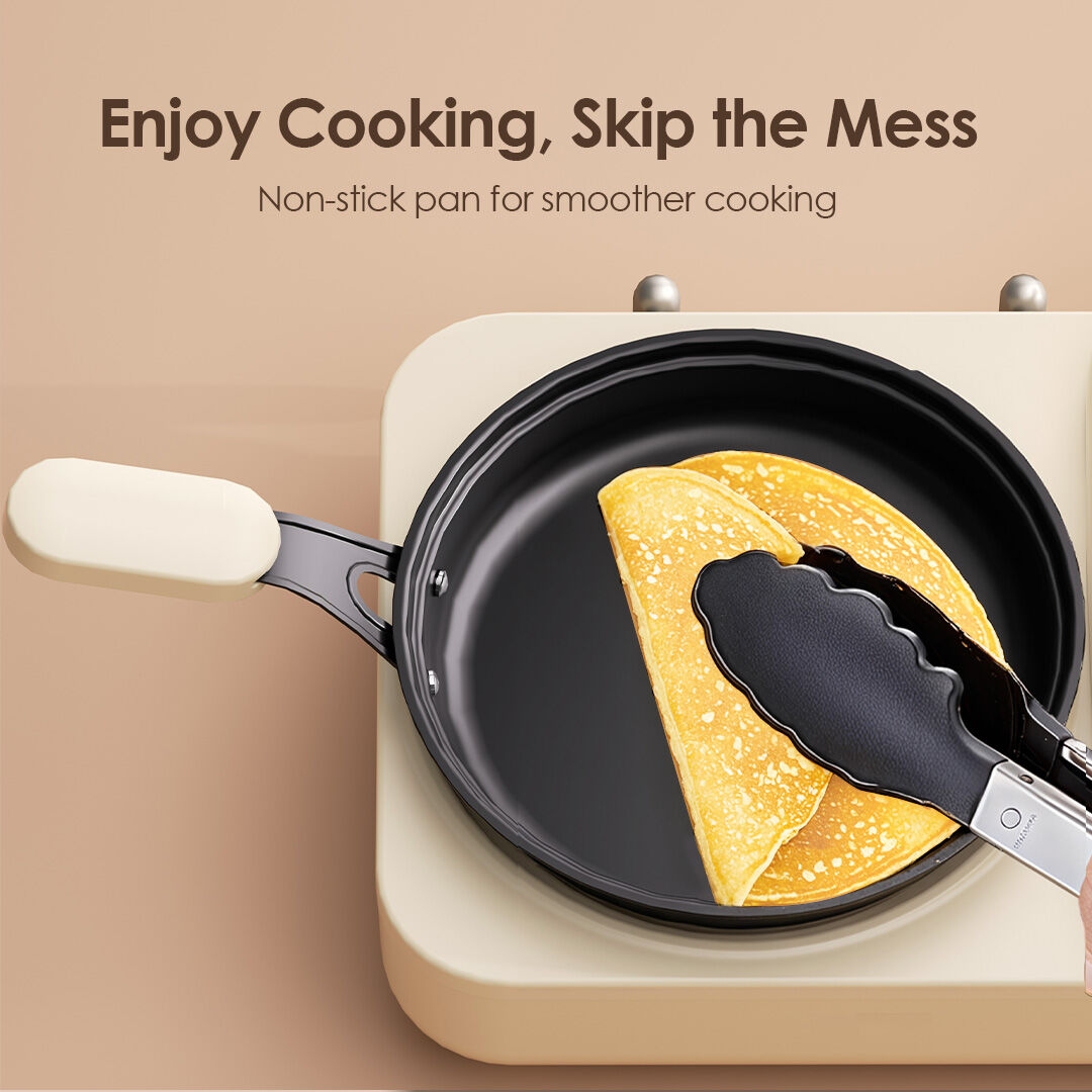 oraimo breakfast station has non-stick pan
