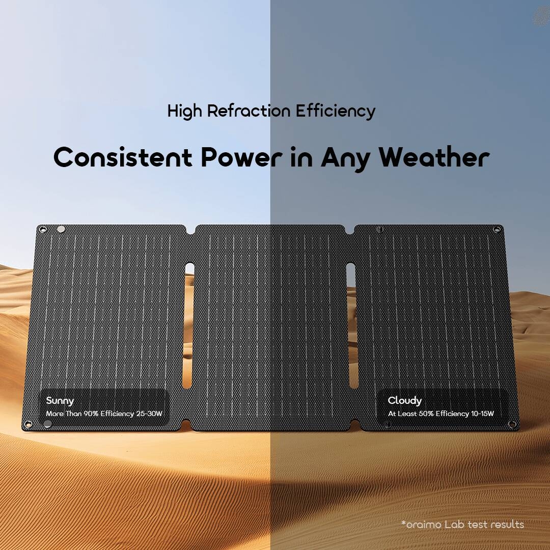 oraimo portable solar panel solarflex 30 osr 7301n high refraction 8