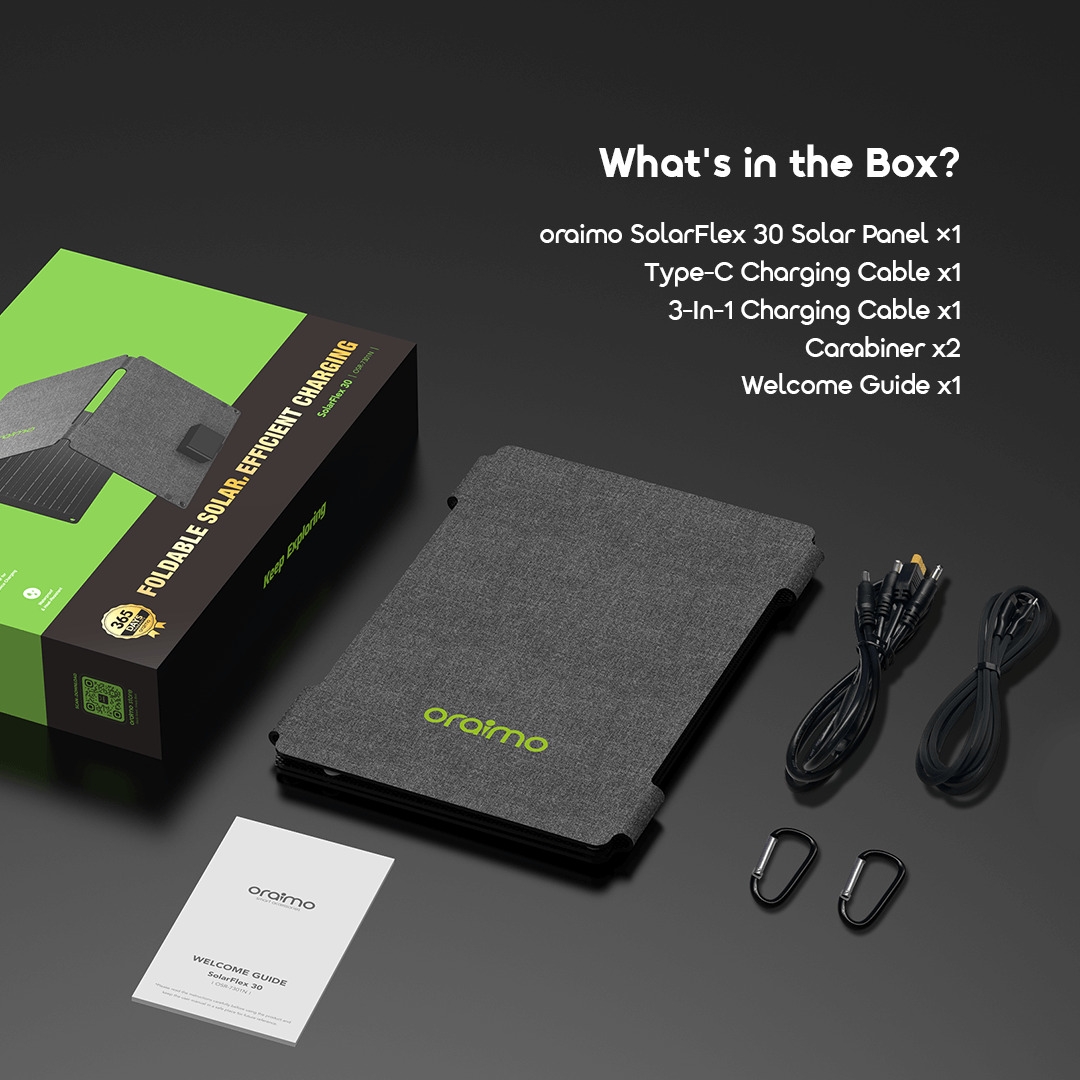 oraimo portable solar panel solarflex 30 osr 7301n in the box 9