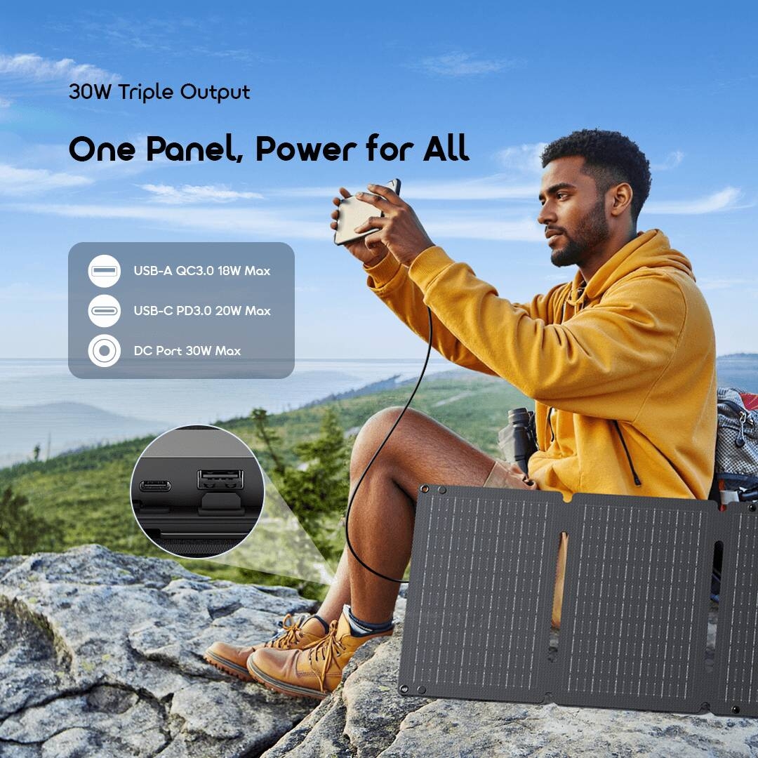 oraimo portable solar panel solarflex 30 osr 7301n one for all 4