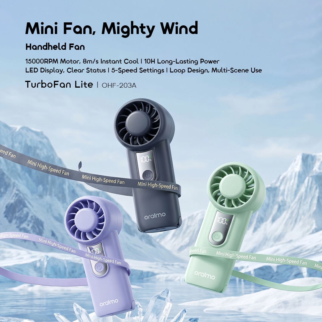 oraimo turbofan lite africa OHF-203A 01 mini fan mighty wind