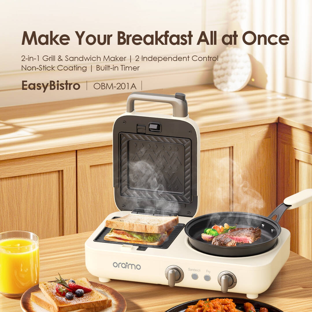 Easybristo breakfast station helps make breakfast at once