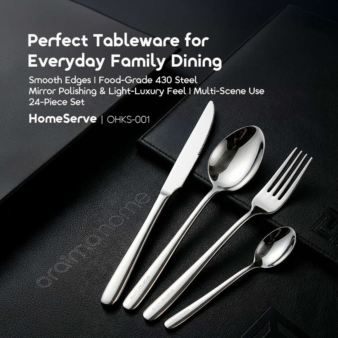 oraimo Stainless Steel Tableware Set (24pcs) HomeServe OHKS-001 1 Features