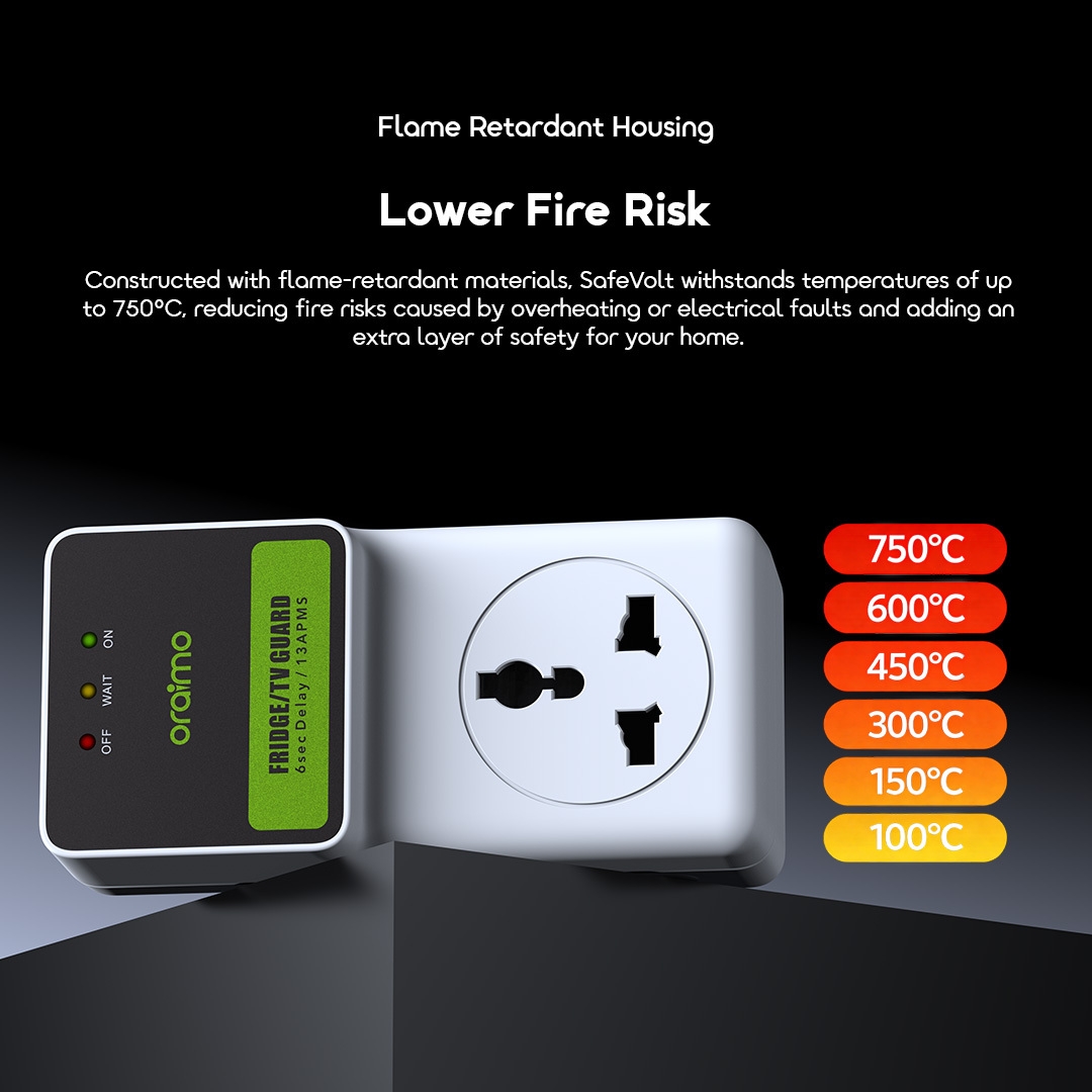 oraimo Extension SafeVolt OWS-301U 5 Flame Retardant Housing