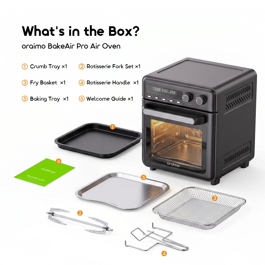 oraimo Air Oven BakeAir Pro OAO-561A 10 - What's in the Box