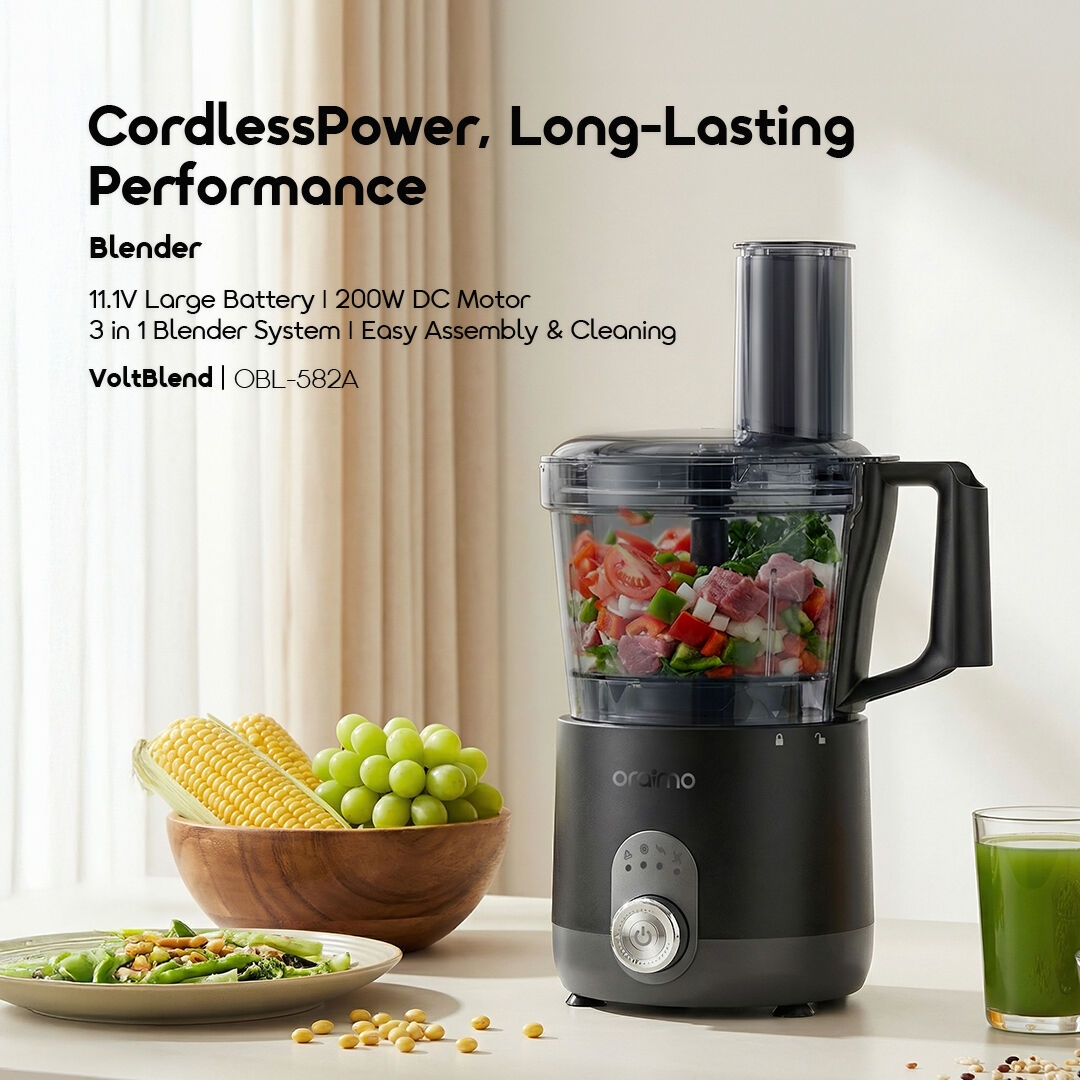 oraimo Blender VoltBlend OBL-582A 01 Cordless Power, Long-Lasting Performance