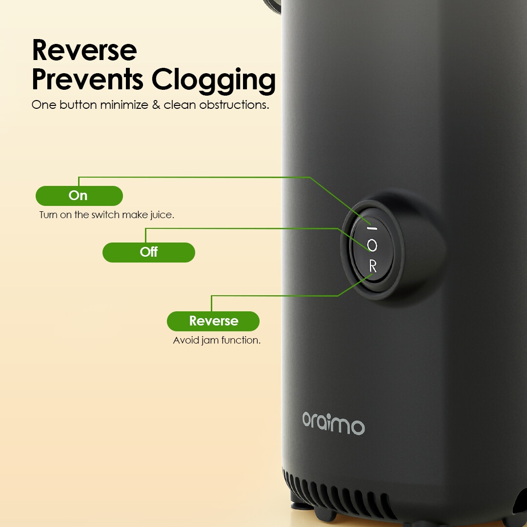 Slow Juicer EasyJuice Mini OMJ-201A easy to clean