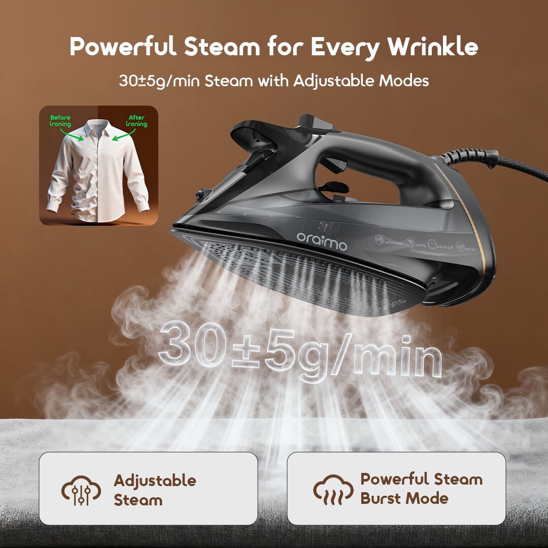oraimo electric iron steamcore oei-511a powerful steam 4