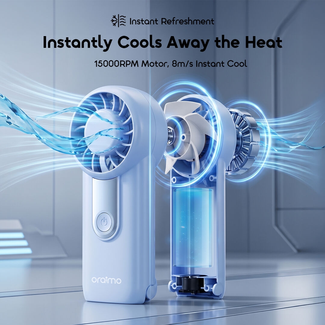 oraimo turbofan lite africa OHF-203A 04 instantly cools away the heat