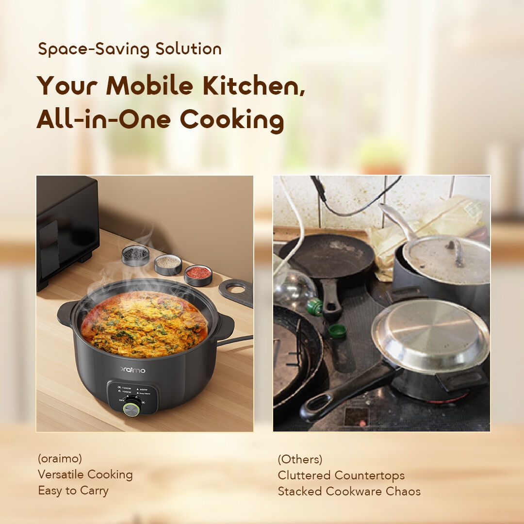 oraimo 6l capacity multi functional electiric hotpot multipot s1 lite ohp-262a space saving 5