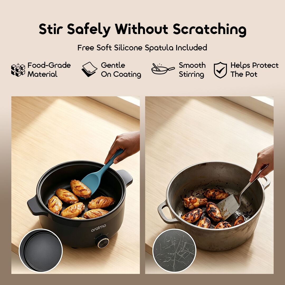 oraimo multipot multi functional electric hotpot africa OEH 261A 06 stir safely without scratching