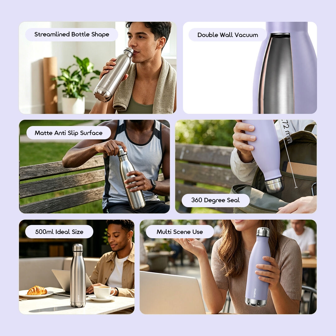 Bouteille d'eau isotherme Oraimo ClassicSeal 500 OHDW-007-2 - Caractéristiques