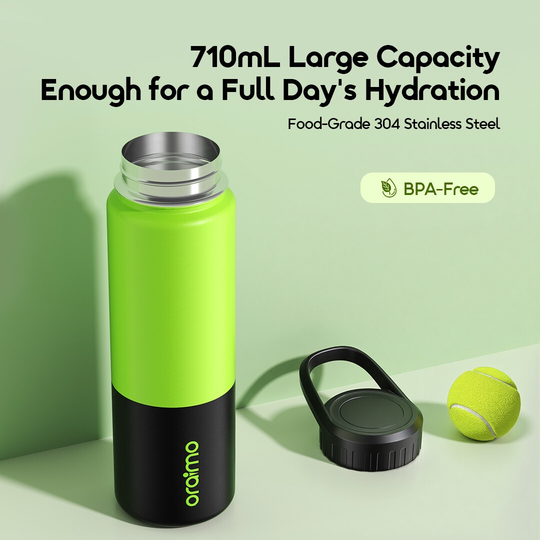 oraimo-ThermoGo-S710-Insulated-Water-Bottle-OVB-511A-304 Stainless Steel
