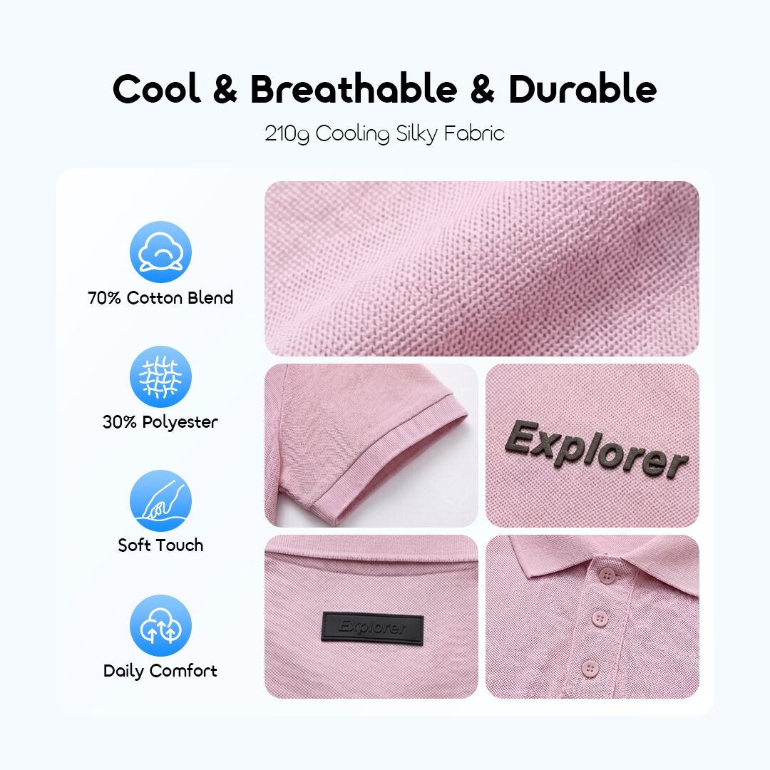 oraimo Polo Shirt EcoLuxe OHDP-001 3 Cool & Breathable & Durable