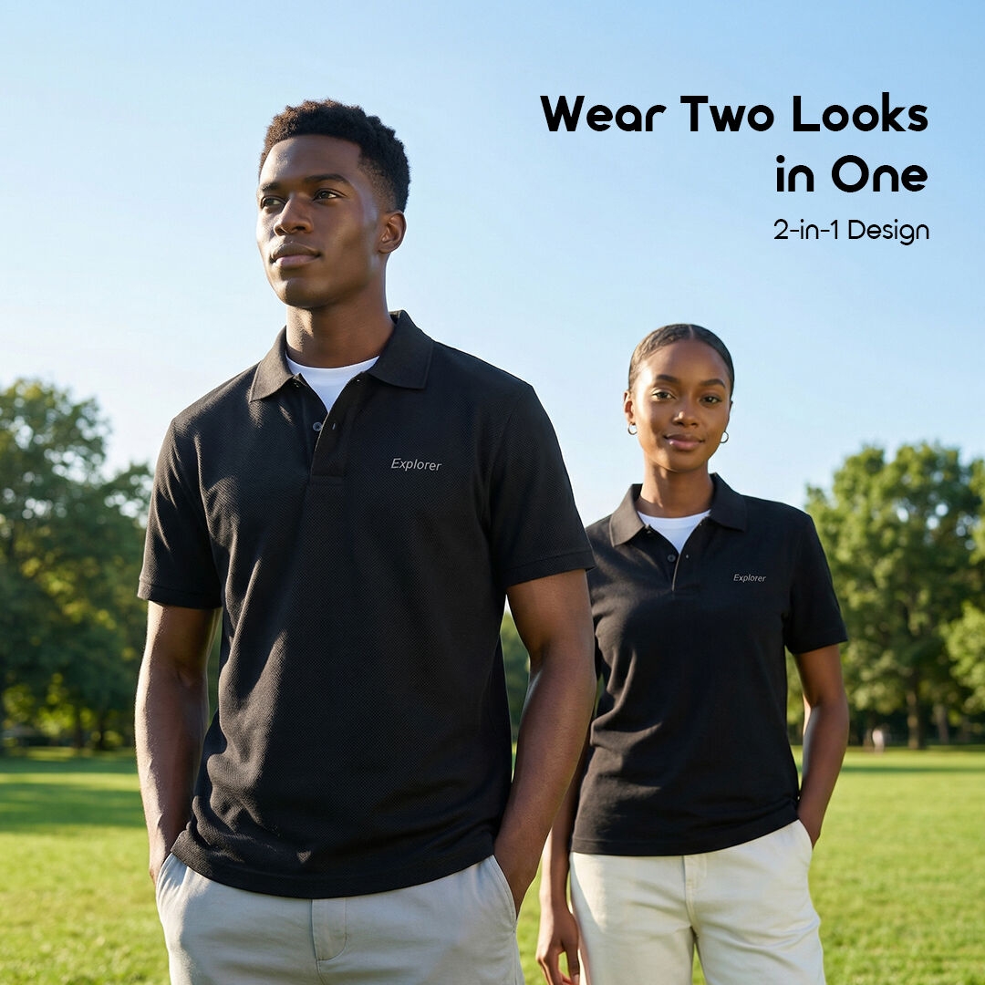 oraimo Polo Shirt CottonAir OHDP-002 02 Wear Two Looks in One