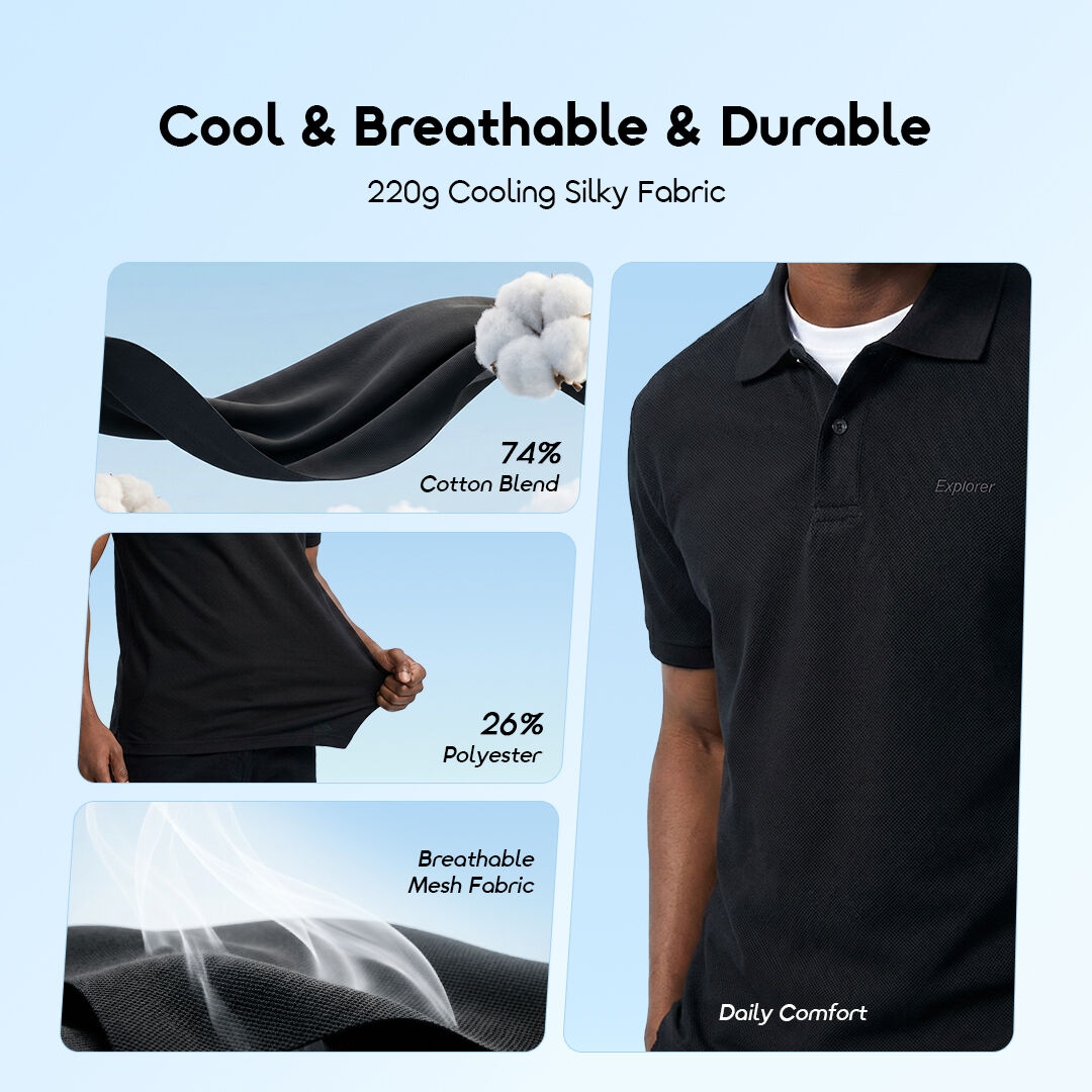 oraimo Polo Shirt CottonAir OHDP-002 03 Cool & Breathable & Durable