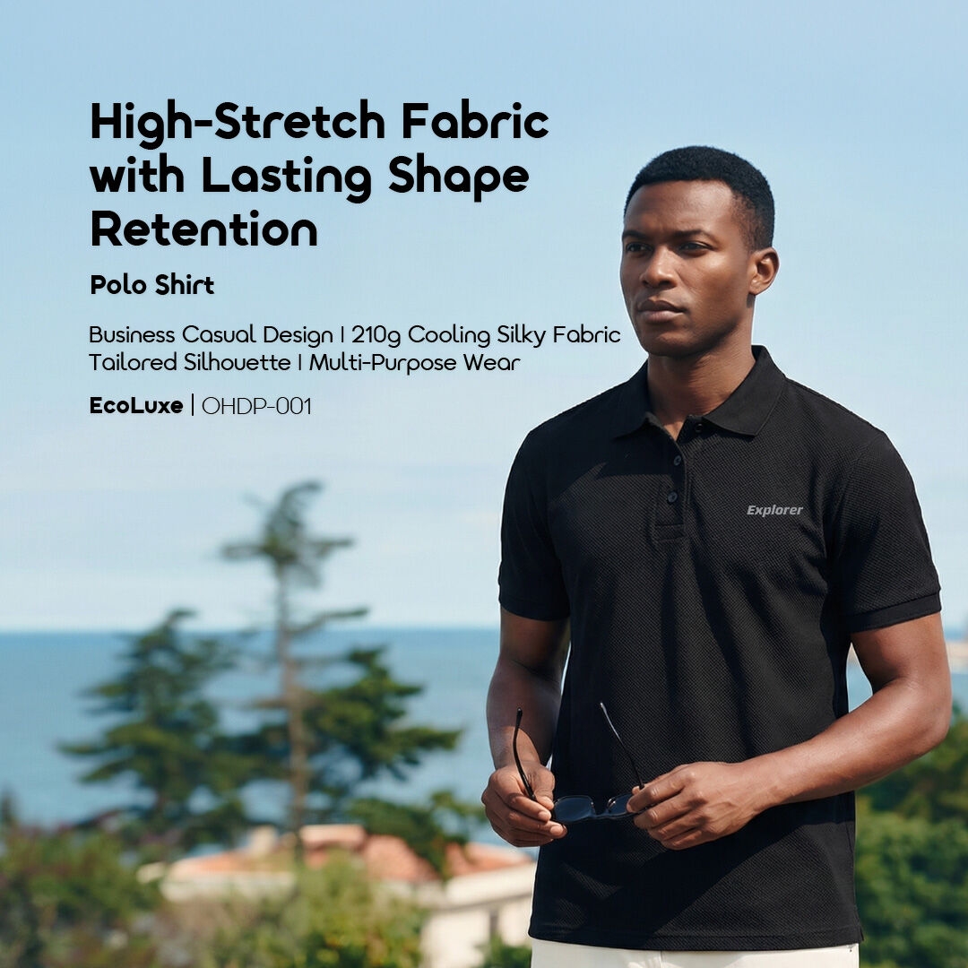 oraimo Polo Shirt EcoLuxe OHDP-001 1 High-Stretch Fabric with Lasting Shape Retention