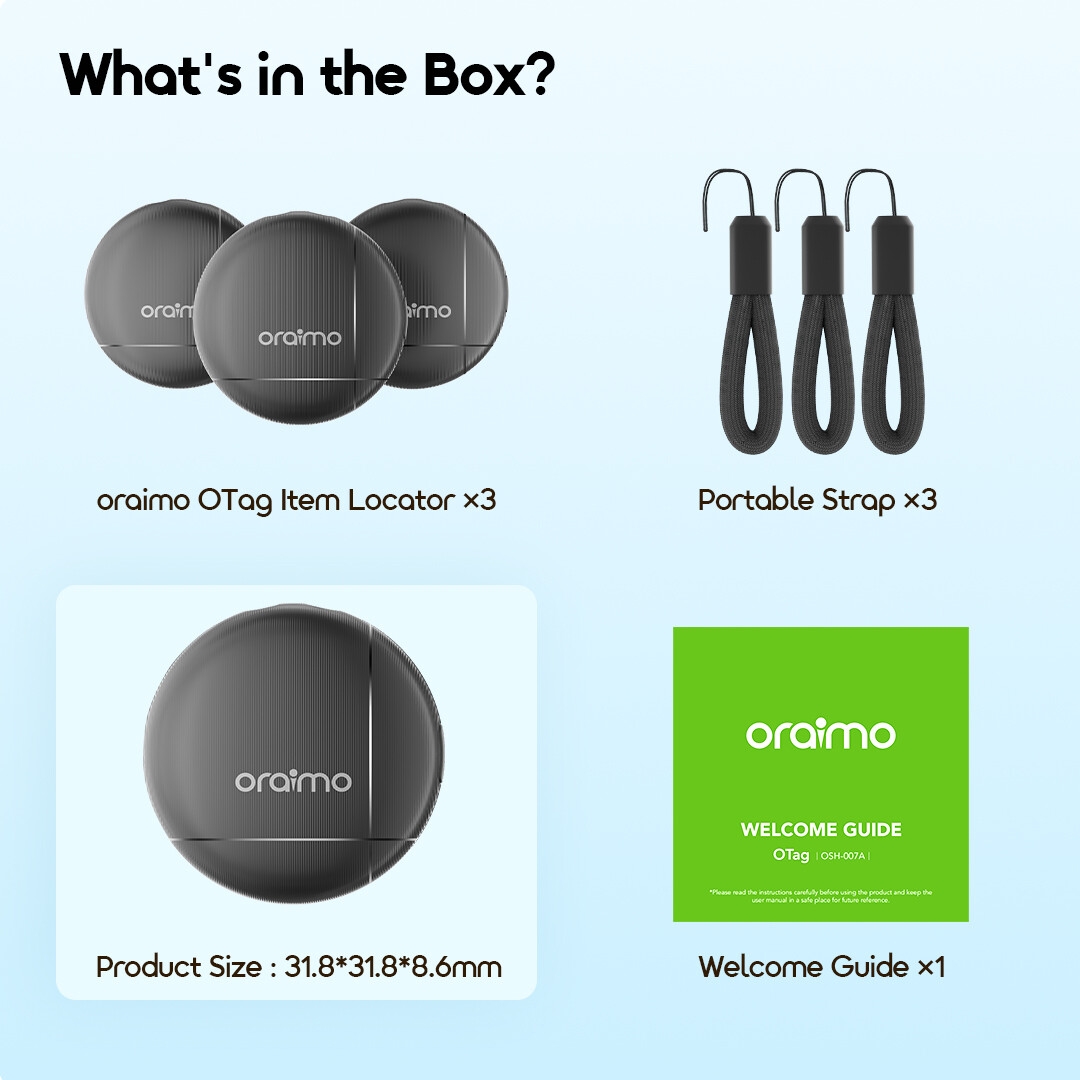 oraimo water proof item locator for android otag osh-006a in the box 6