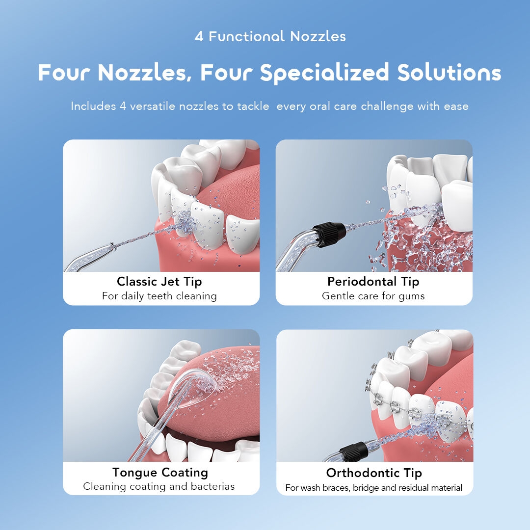 oraimo smart flosser flossjet pro opc cwf201n 4 nozzles 6