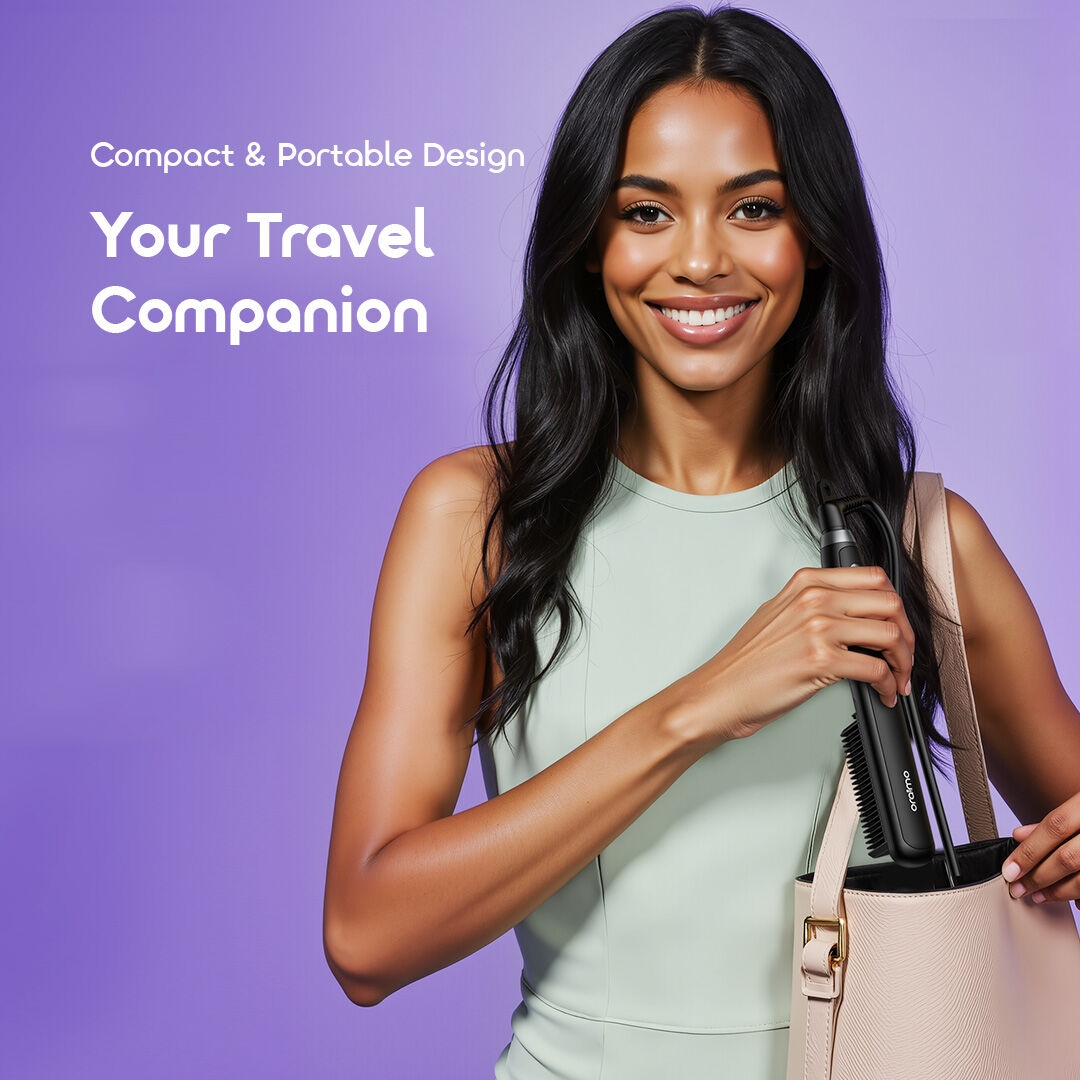 oraimo Hair Straightener Brush SleekWave OHS-220N Perfect for Every Hair Type-7