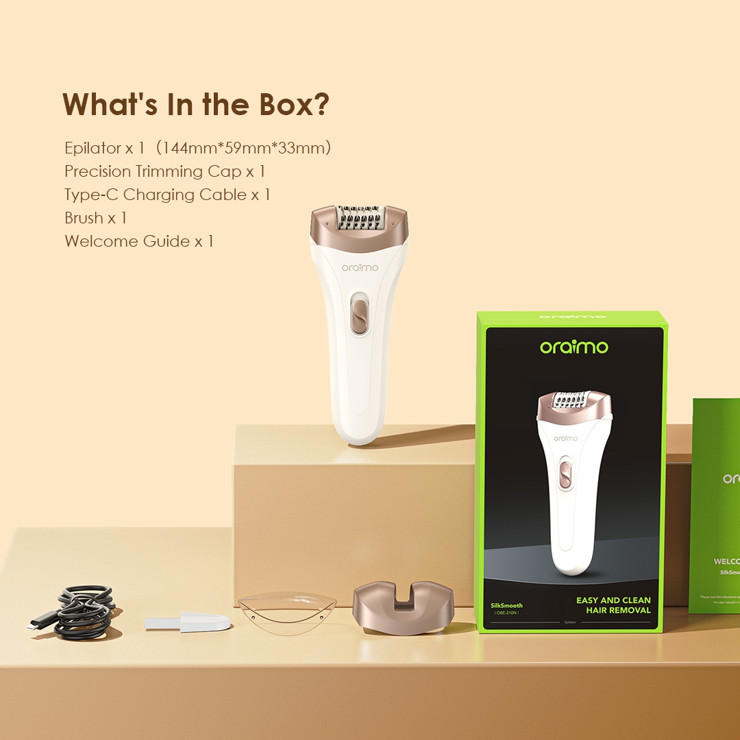 oraimo epilator silksmooth obe 210n in the box 7 