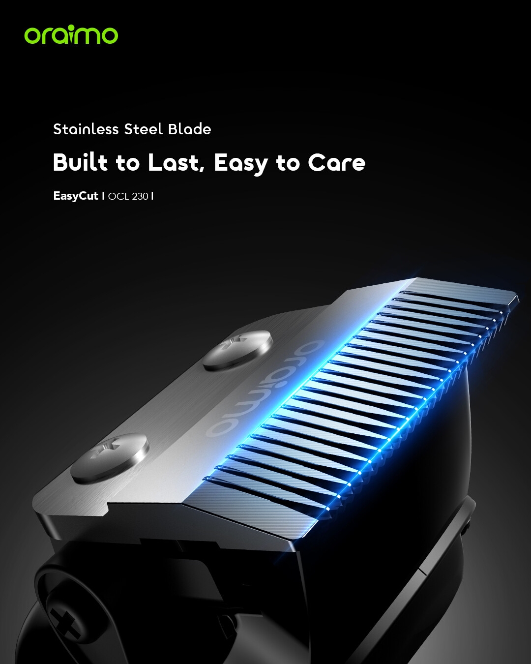 oraimo-Hair-Clipper-EasyCut-OCL-230-Stainless-Steel-Blade