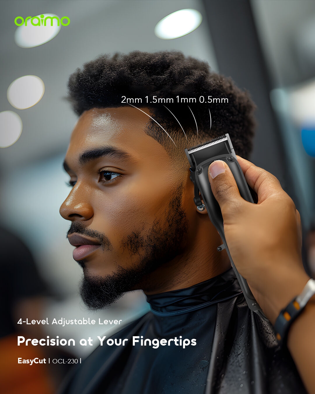 oraimo-Hair-Clipper-EasyCut-OCL-230-4-Level-Adjustable-Lever