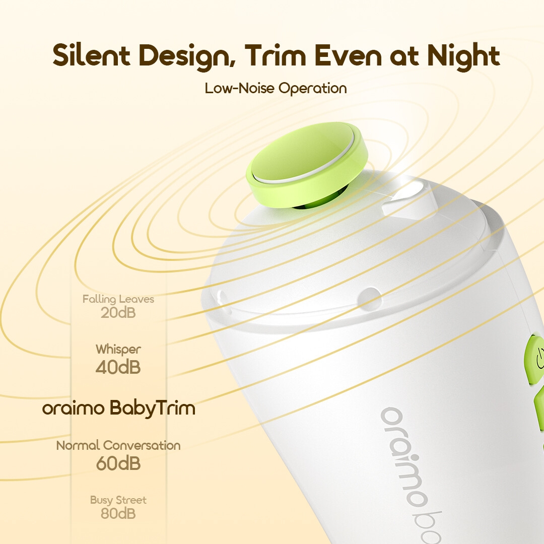 oraimo babytrim electric nail trimmer OBC-521A-3 low noise operation