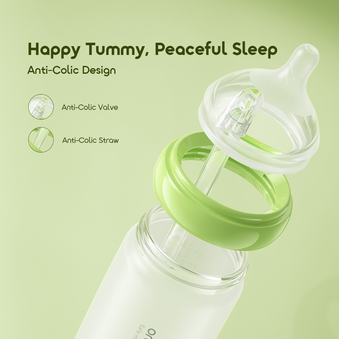 oraimo baby bottle purebottle 240 obf 531b anti colic design 2