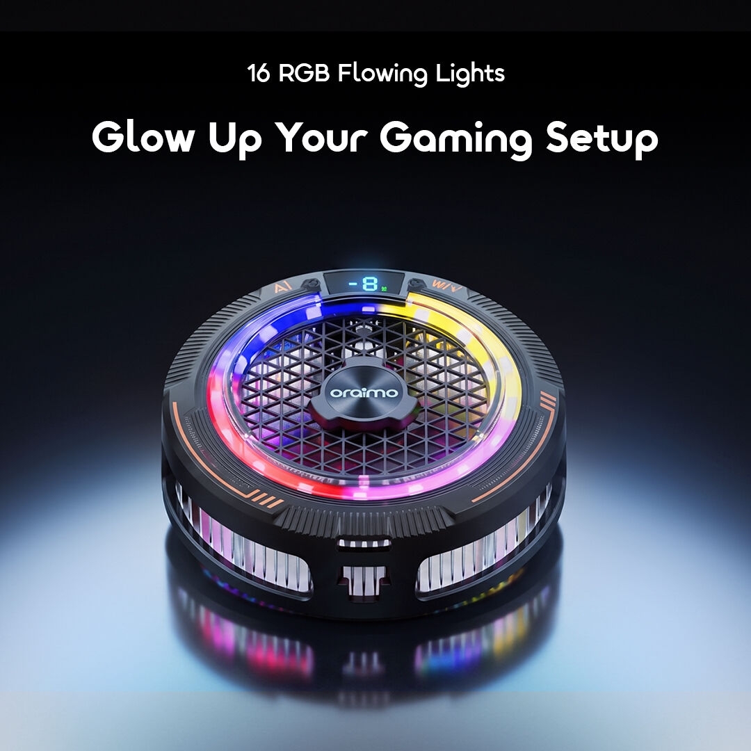 oraimo Phone Cooler CoolSnap OG-PC210N 05 16 rgb flowing lights