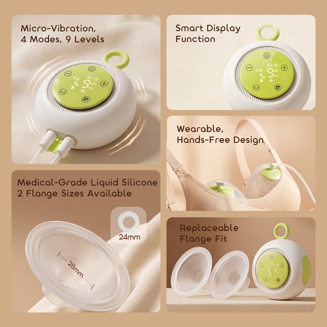 oraimo baby wearable electric breast pump duopump flex obr-532b 02 all features