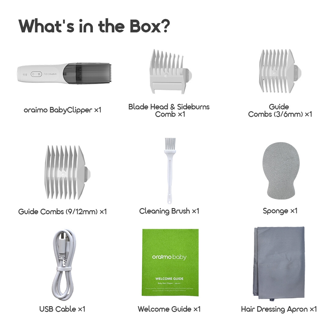 oraimo baby hair clipper baby clipper obc 531a in the box 5