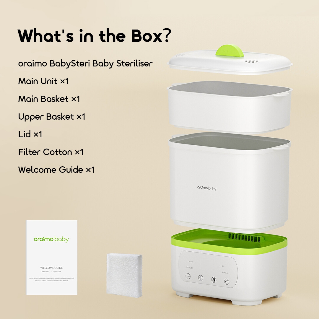 oraimo Baby Steriliser BabySteri OBW-521A-6 What's in the Box? | Package Contents