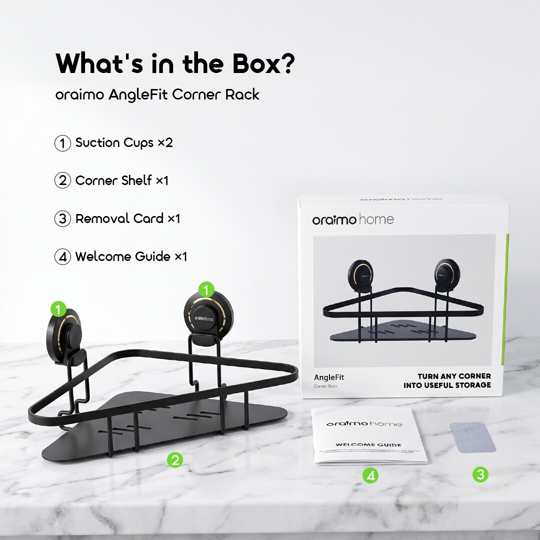 oraimo Corner Rack AngleFit OHES-003 09 What's in the Box