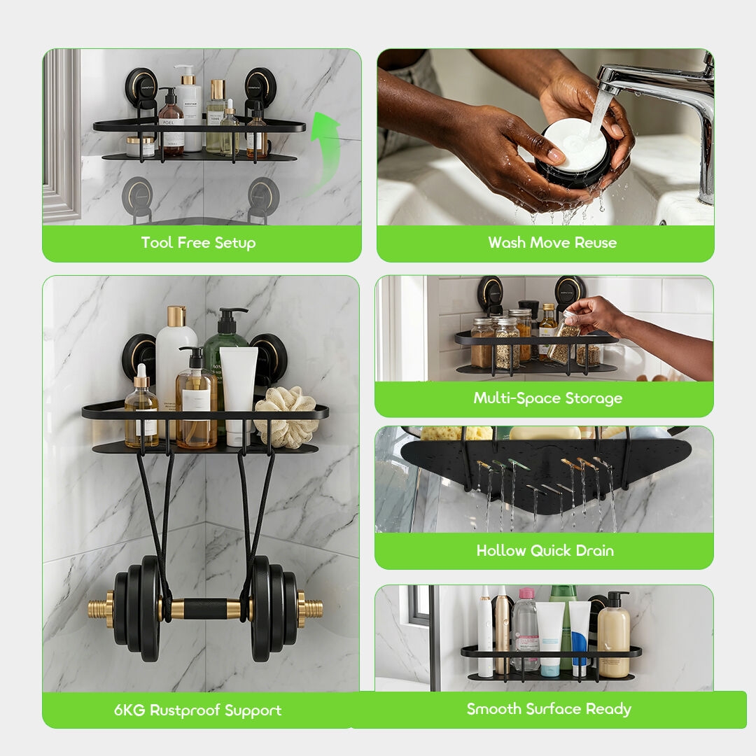 oraimo Corner Rack AngleFit OHES-003 02 6KG Rustproof Tool Free Setup