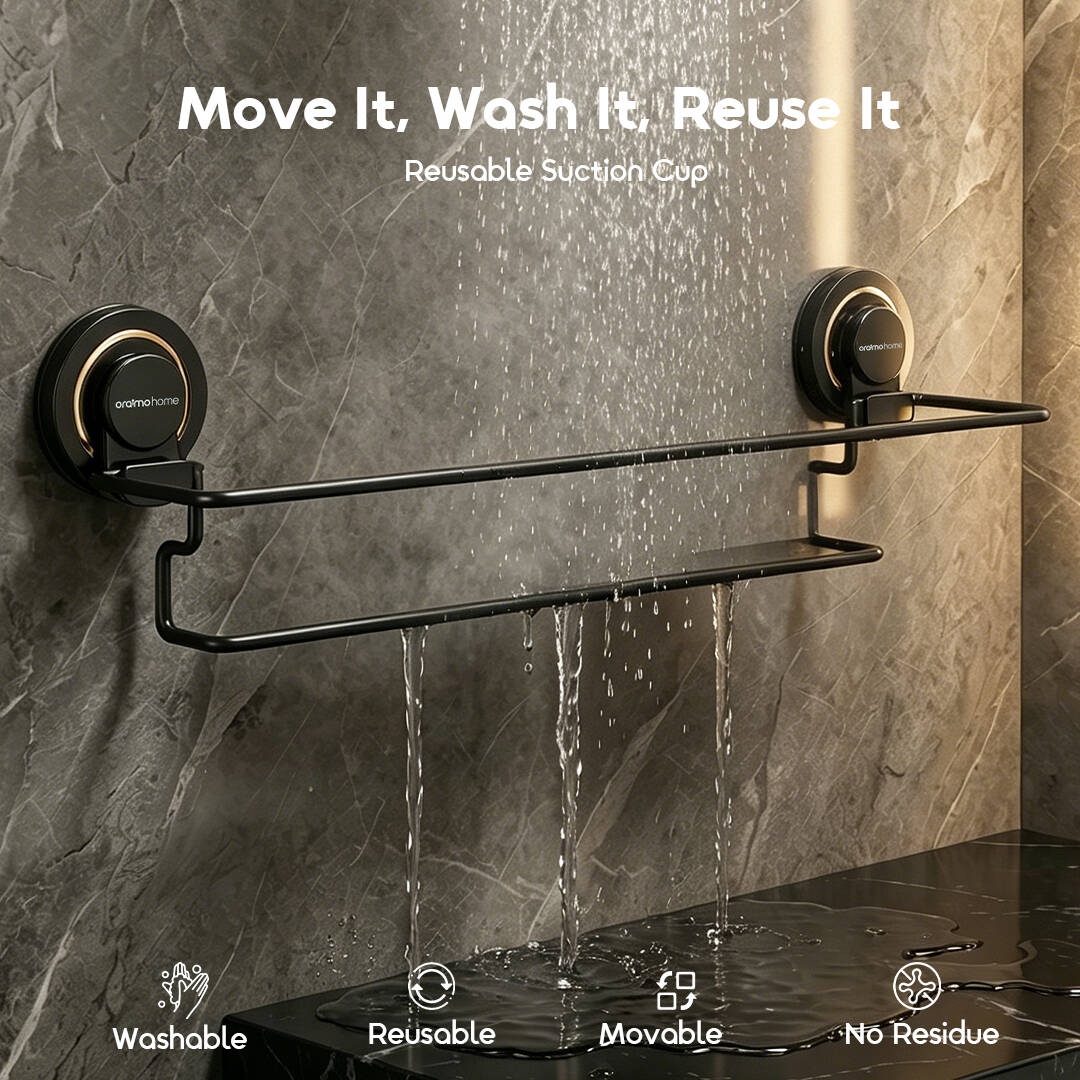 oraimo Suction Cup Towel Rail HookBar OHES-002 04 Reusable Suction Cup