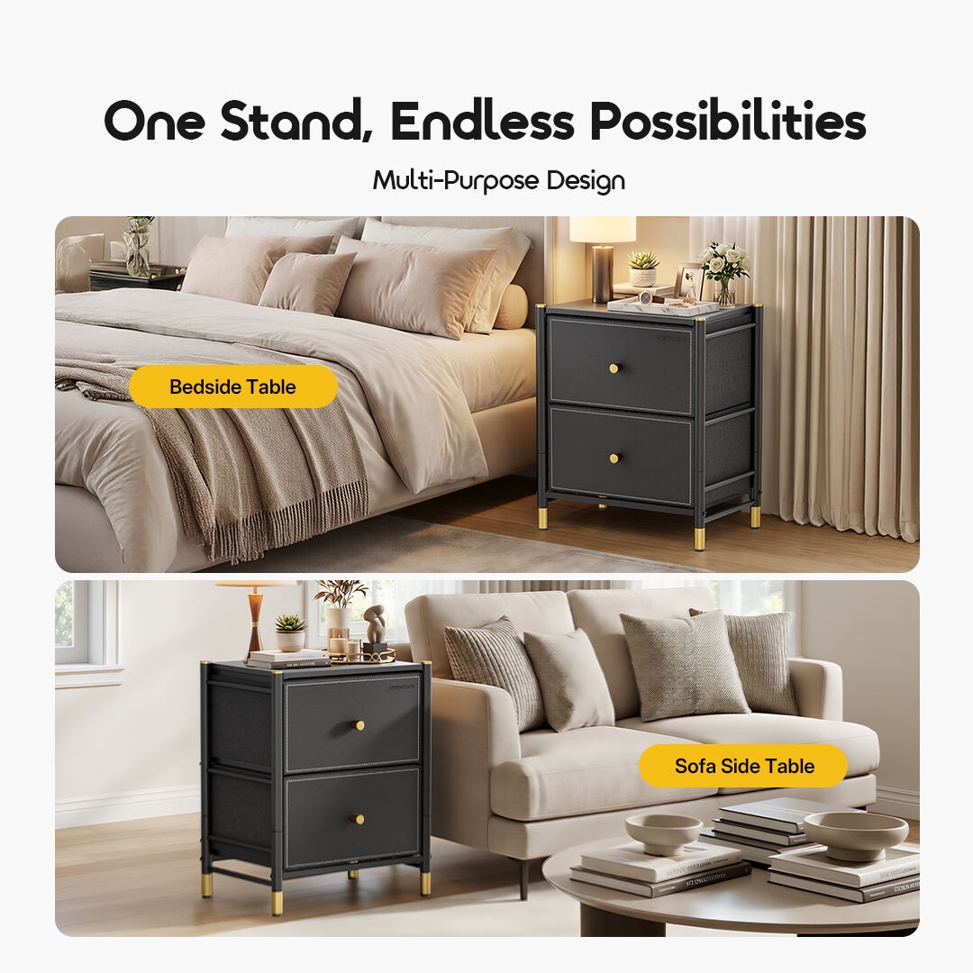 oraimo NoirStand Multi-Purpose Design Spacious Storage Nightstand OHFN-001 Multi-Purpose Design