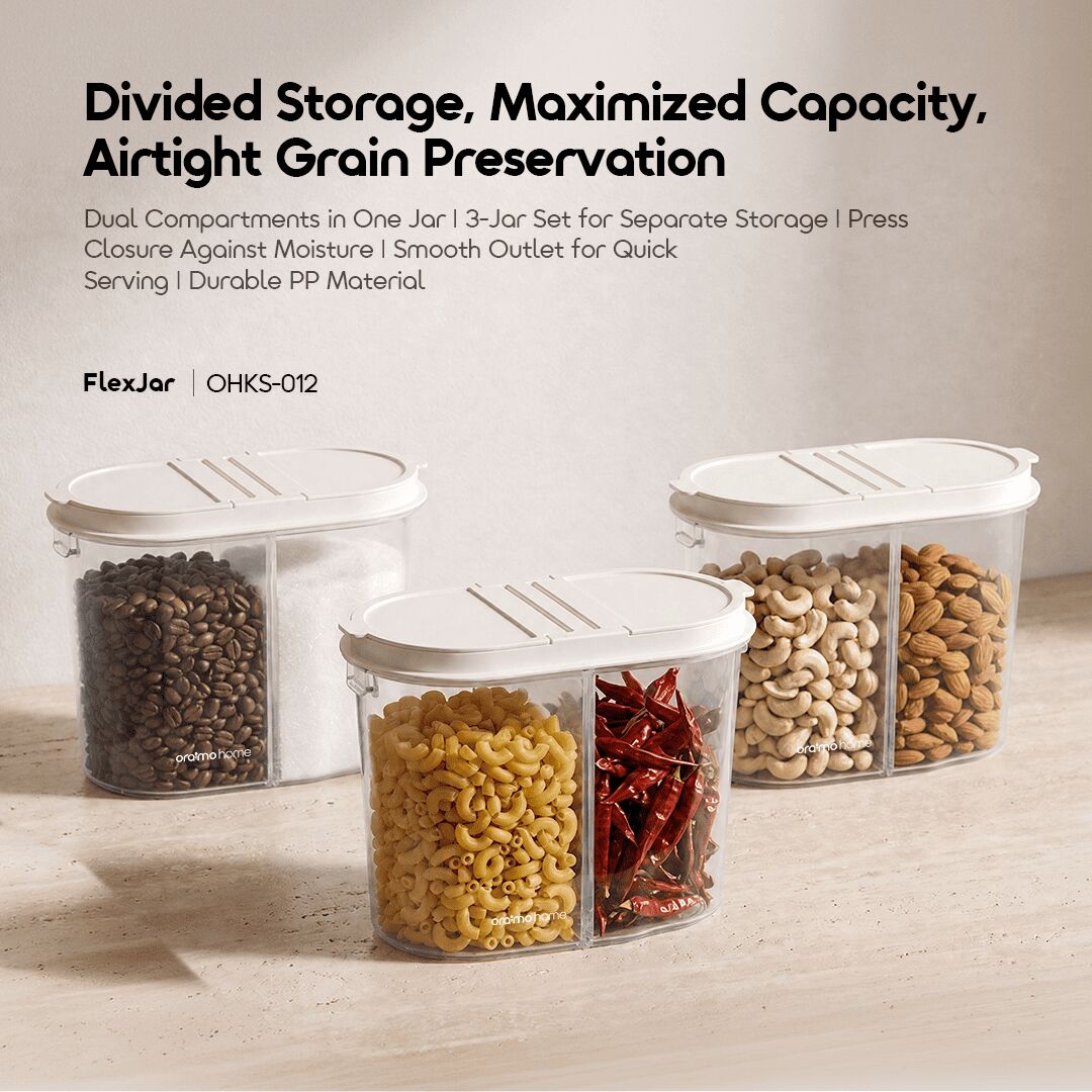 oraimo flexjar africa OHKS-012 01 divided storage maximized capacity airtight grain preservation