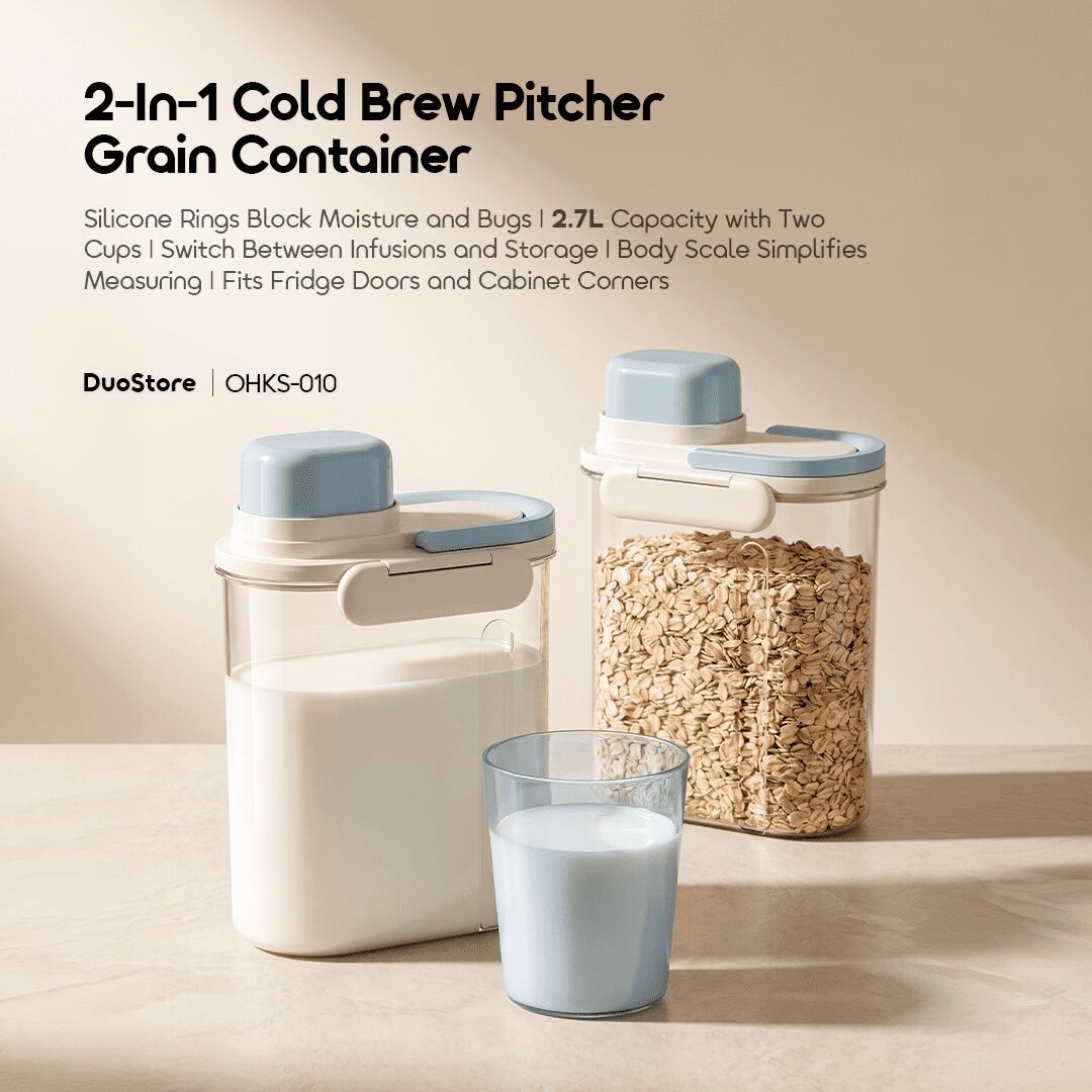 oraimo duostore africa OHKS-010 01 2-in-1 cold brew pitcher grain container