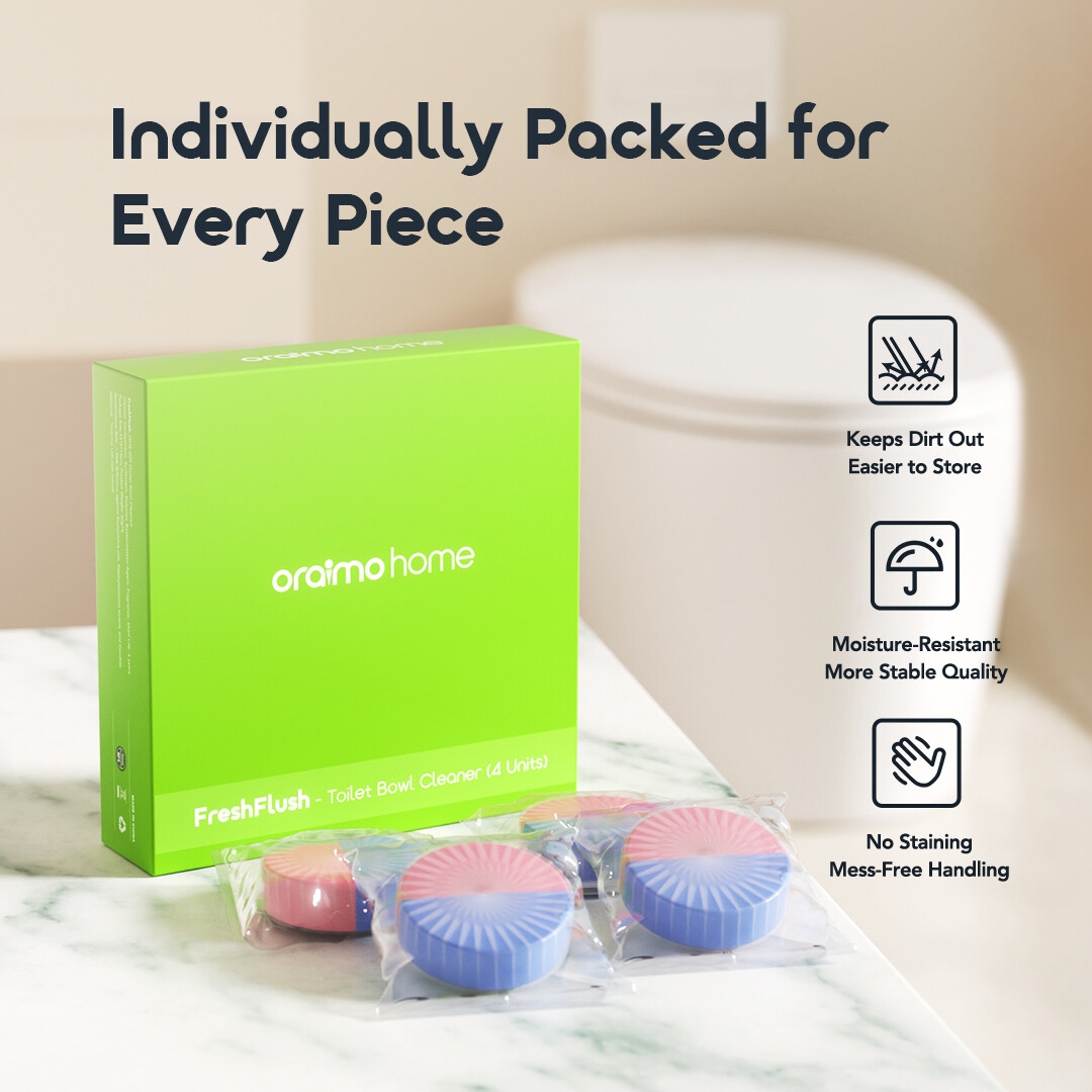 oraimo toilet bowl cleaner freshflush ohs 009 individually packed 6