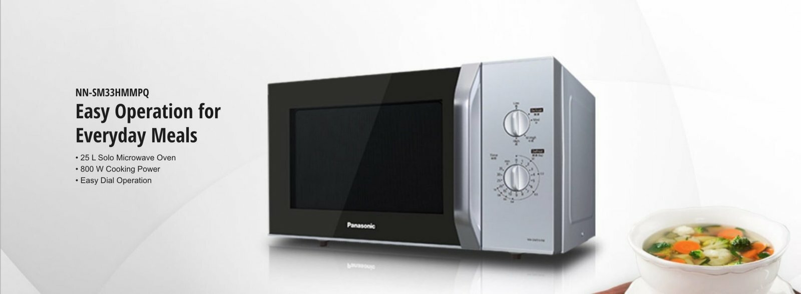 Panasonic NN-SM33HM 25LTS 800W EASY DIAL OPERATION