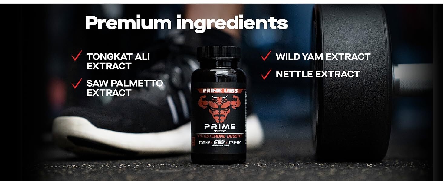 premium ingredients. tongkat ali extract, saw palmetto