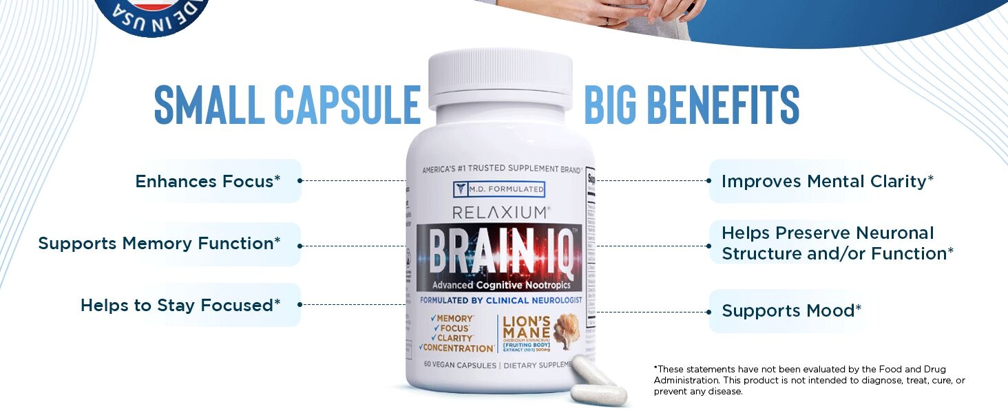 BrainIQ Nootropic Brain Supplements