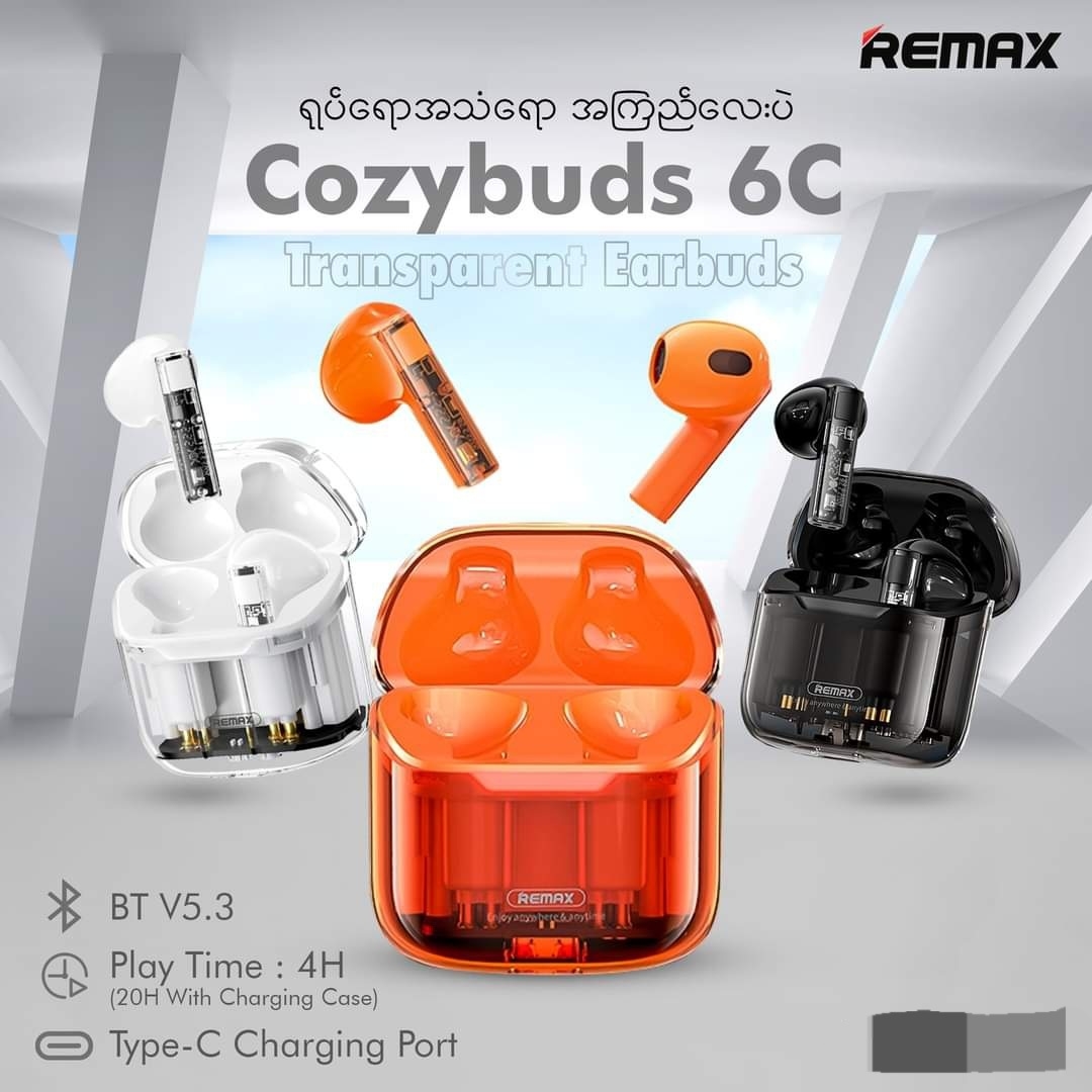 REMAX CozyBuds 6C TWS Transparent Bluetooth Headset Price in Bangladesh - ShopZ BD