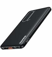 ROMOSS Slim Power Bank 10000mAh, Dual Micro and USB C Inputs Portable Charger Compatible for iPho...