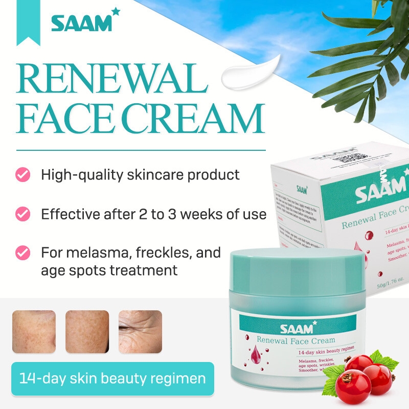 SAAM Renewal Face Cream is SAAM's best-selling melasma treatment product 1