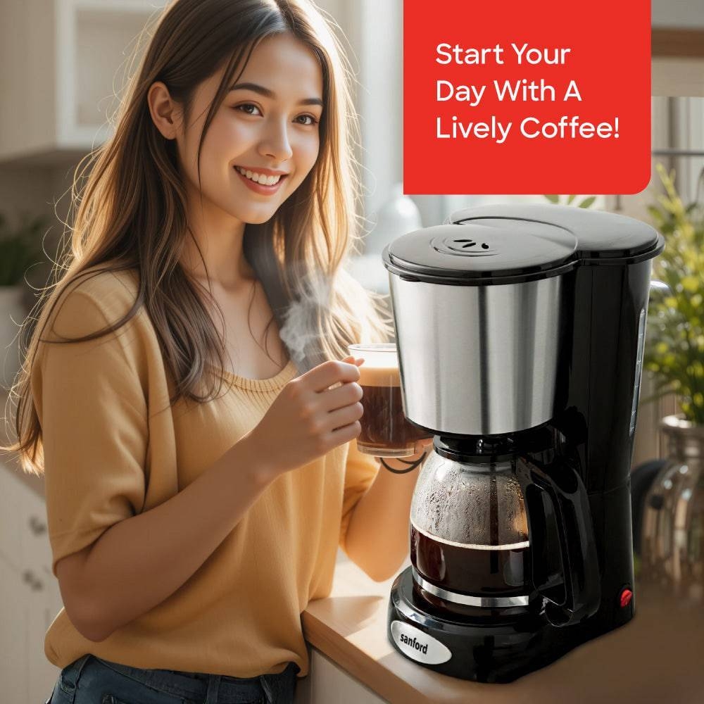 Sanford 12-Cup Coffee Maker with Thermostat Control and Keep Warm Function | SF1394CM | buysanford