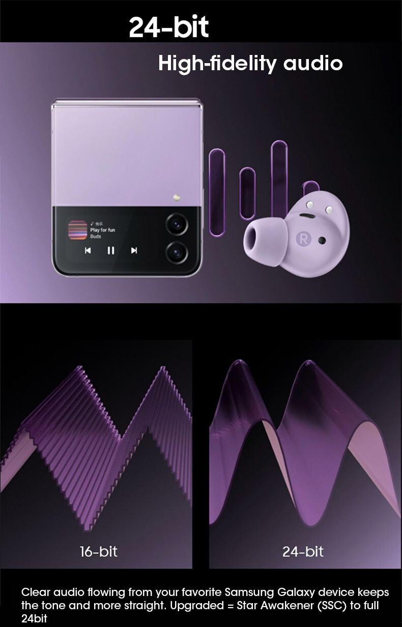 Galaxy Buds2 Pro R510 TWS Earbuds Wireless Earphones Buds 2 Pro Headphones with Mic ENC HiFi Stereo Gaming Sports