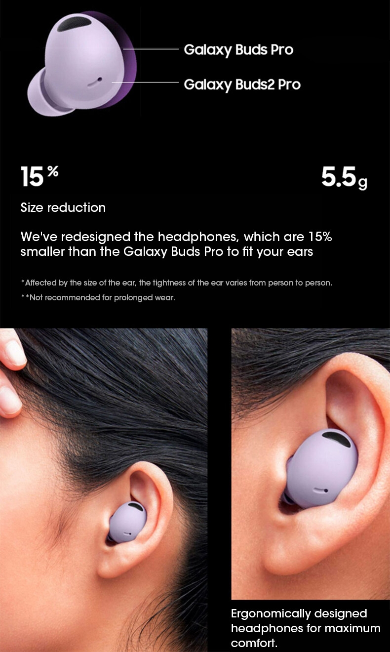 Galaxy Buds2 Pro R510 TWS Earbuds Wireless Earphones Buds 2 Pro Headphones with Mic ENC HiFi Stereo Gaming Sports